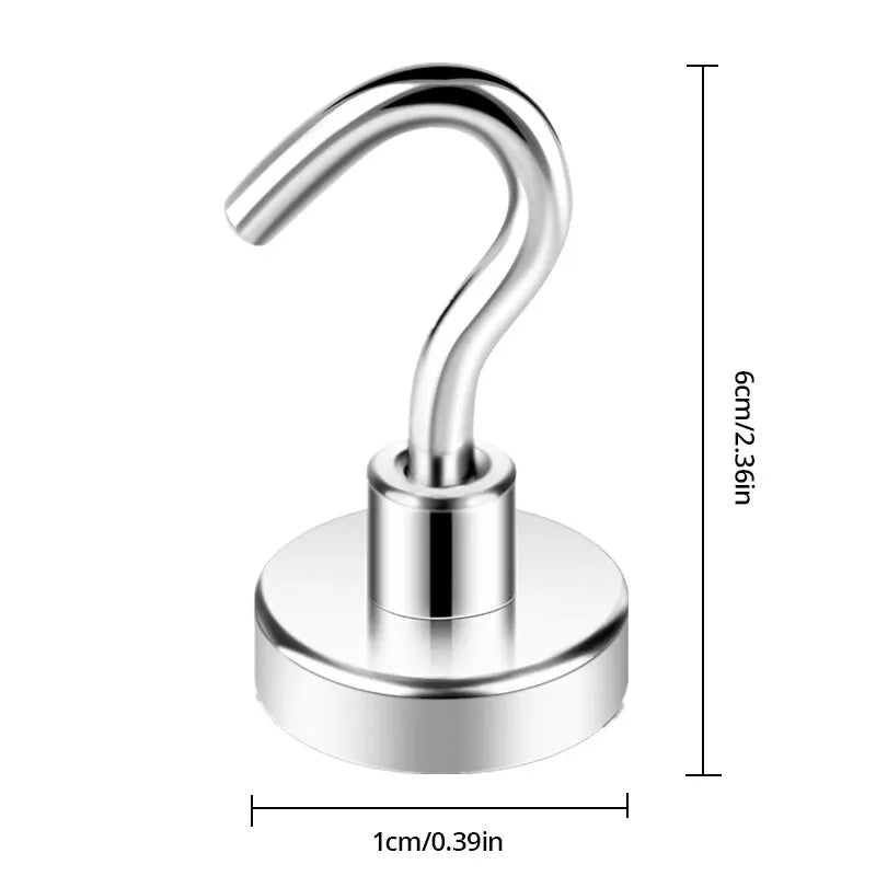 10Pcs Strong Magnetic Hooks for multipurpose storage