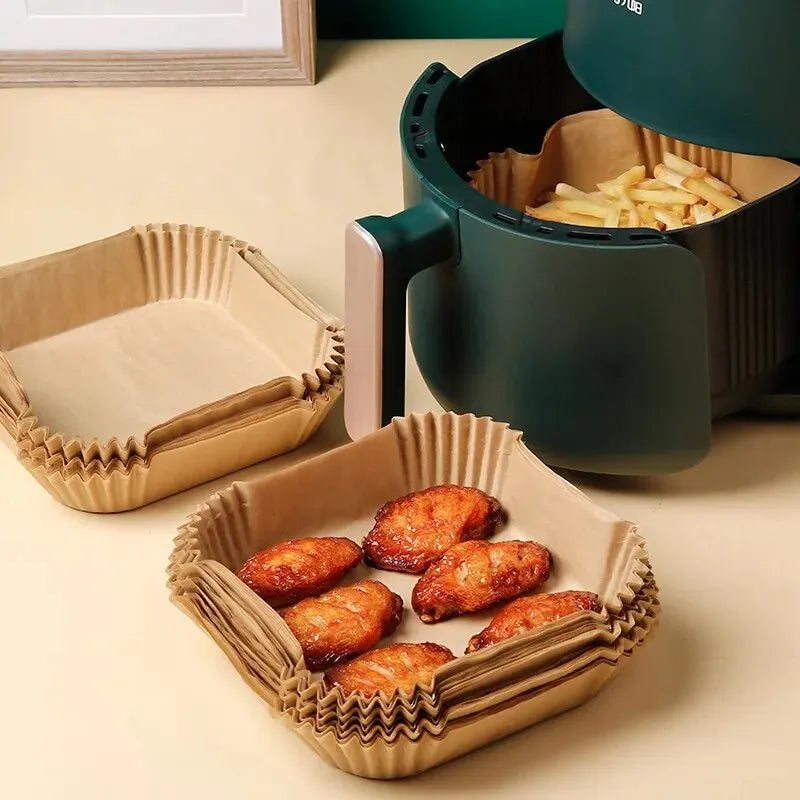 50pcs/set Air Fryer Disposable Baking Paper For Air Fryer