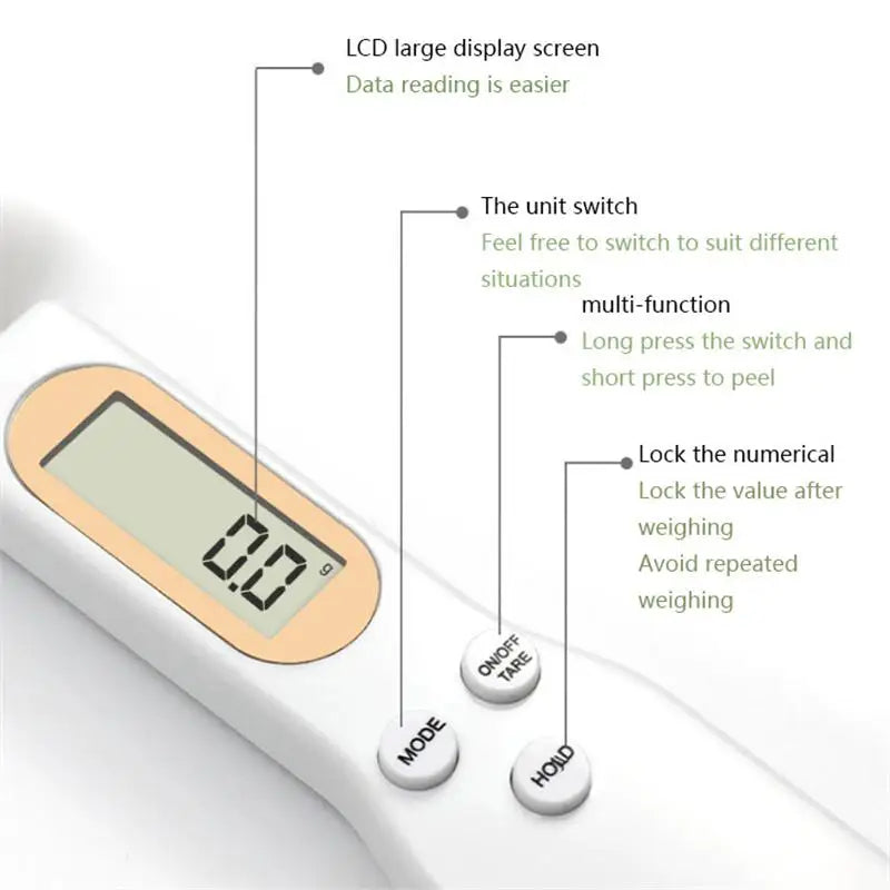 1Pc Digital Measurement Weighing electronic Spoon