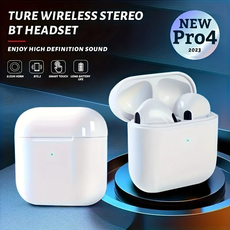 Wireless Headphones Earphone Bluetooth Pro4 Earbuds