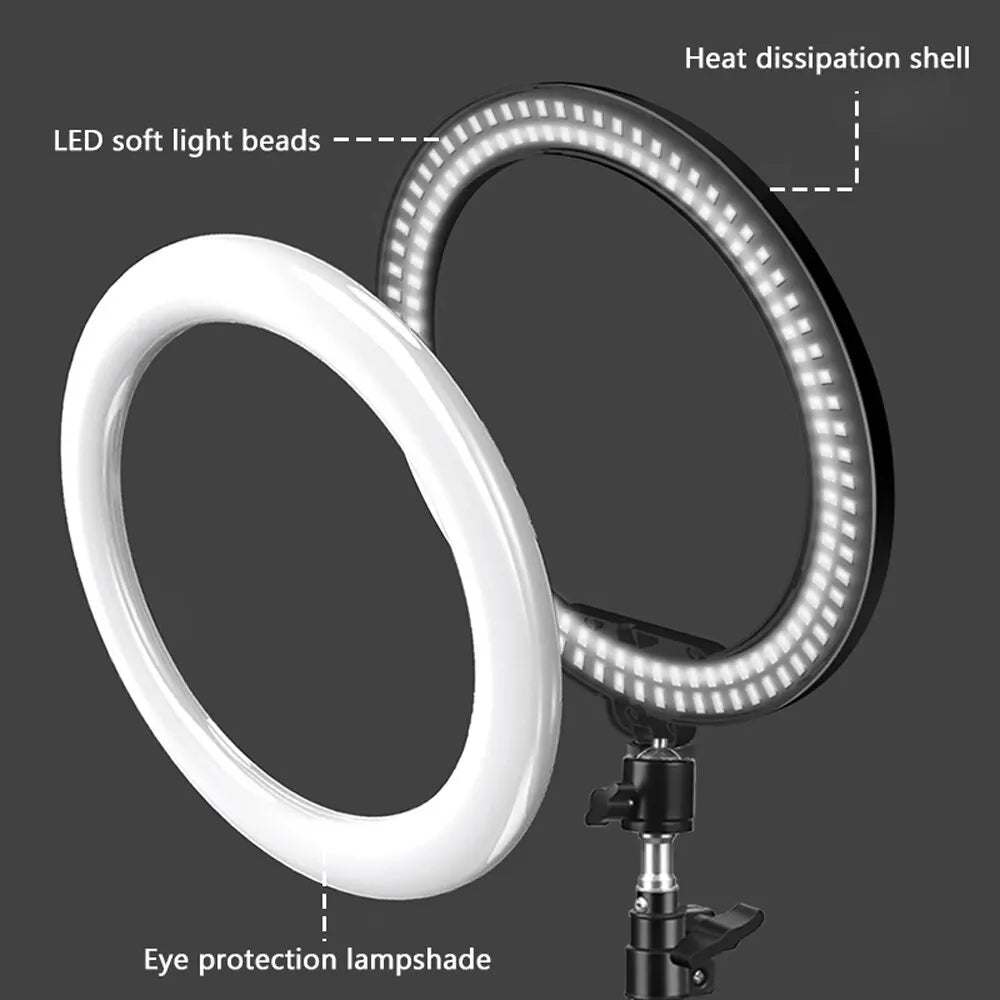 10inch Selfie Ring Light, Led Ring Lamp Ringlight for photography Video Recording Live Broadcast Selfie Led Lamp