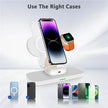 4 In 1 Magnetic Wireless Charger Stand with LED Night Light Lamp