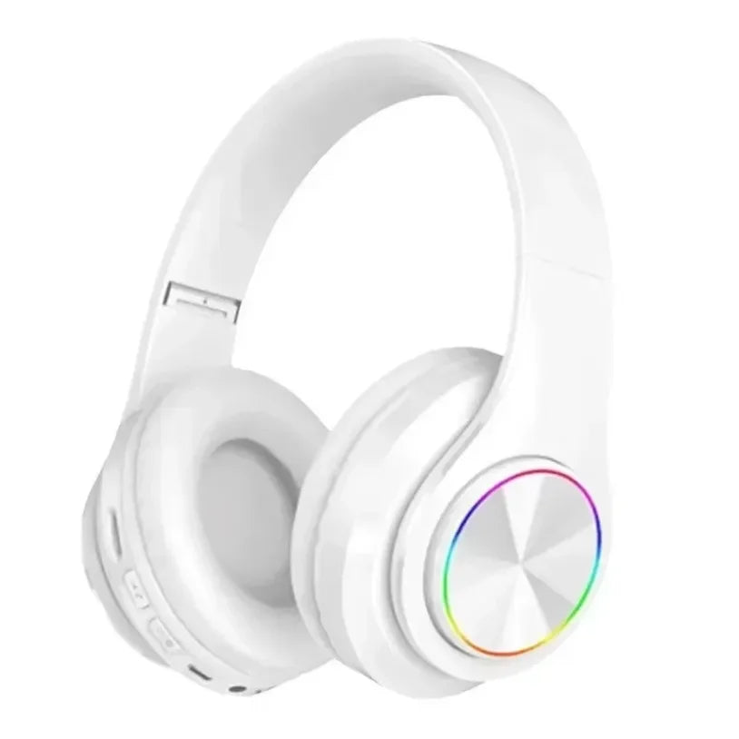 New Wireless Bluetooth Headphones with RGB Colorful Lights Headset