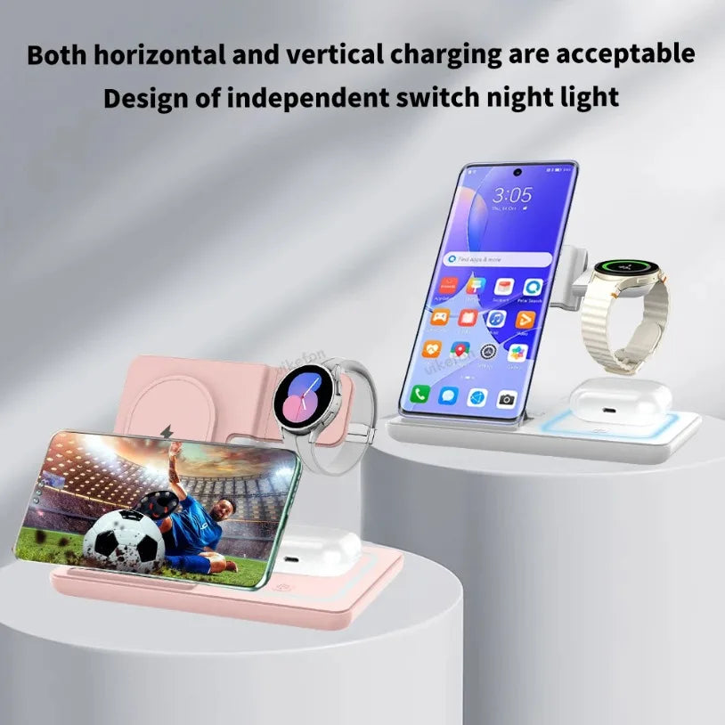 3 in 1 Foldable Wireless Charger Stand