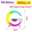 Multifunction Wireless Charger Stand Pad RGB Light Alarm Clock Speaker