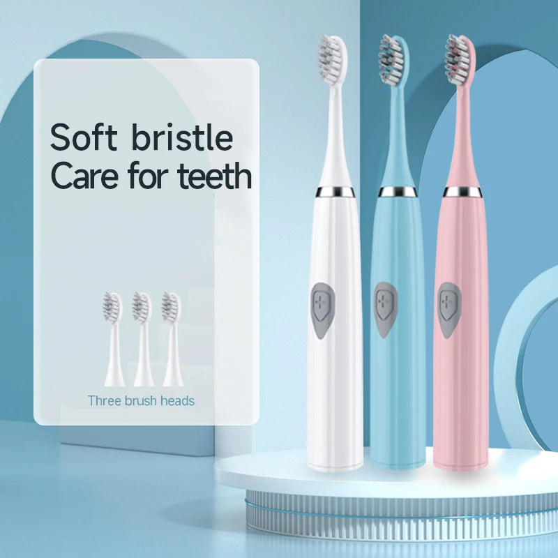 Electric Toothbrush Portable Battery Endurance IPX6 Waterproof Effective Oral Care