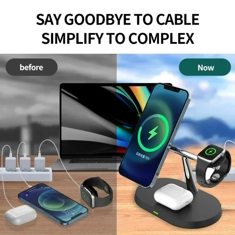 3 IN 1 Magnetic Phone Wireless Charging Station
