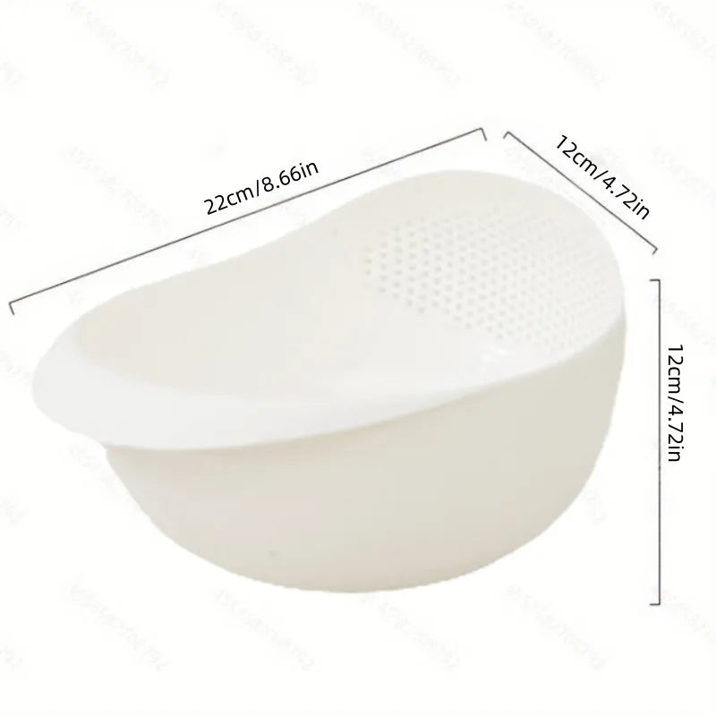 1 pcs of Rice Drainage Basket Rice Filter Fruit and Vegetable Drainage Multi-purpose