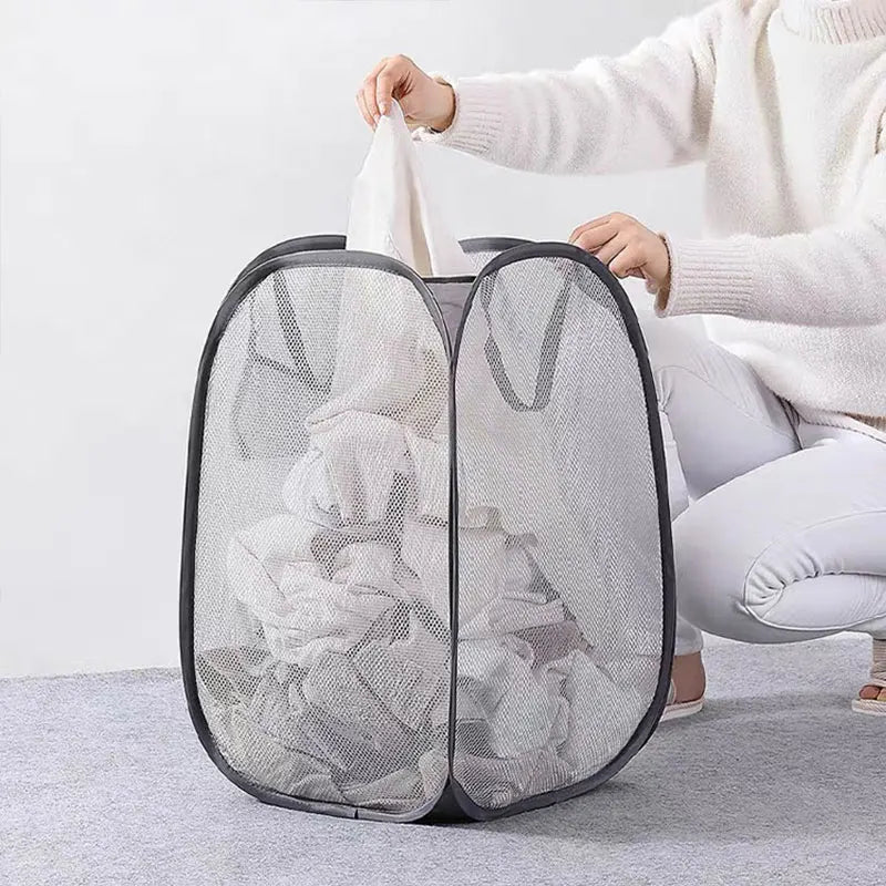 Laundry Basket, Foldable Dirty Clothes Storage Basket, Large Capacity Storage Basket