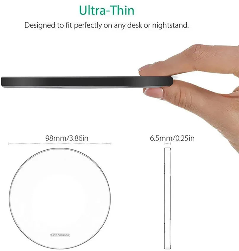 Wireless Fast Charging Pad for smartphones