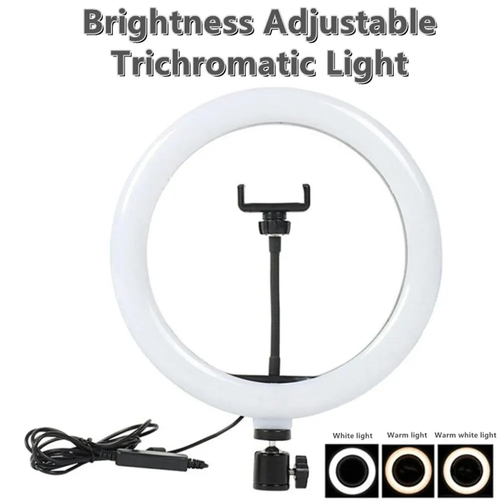 10inch Selfie Ring Light, Led Ring Lamp Ringlight for photography Video Recording Live Broadcast Selfie Led Lamp