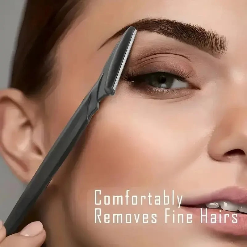 3pcs Eyebrow Razors Multipurpose ExfoliatingTool Face Razor And Eyebrow Shaper For Women Man With Precision Cover