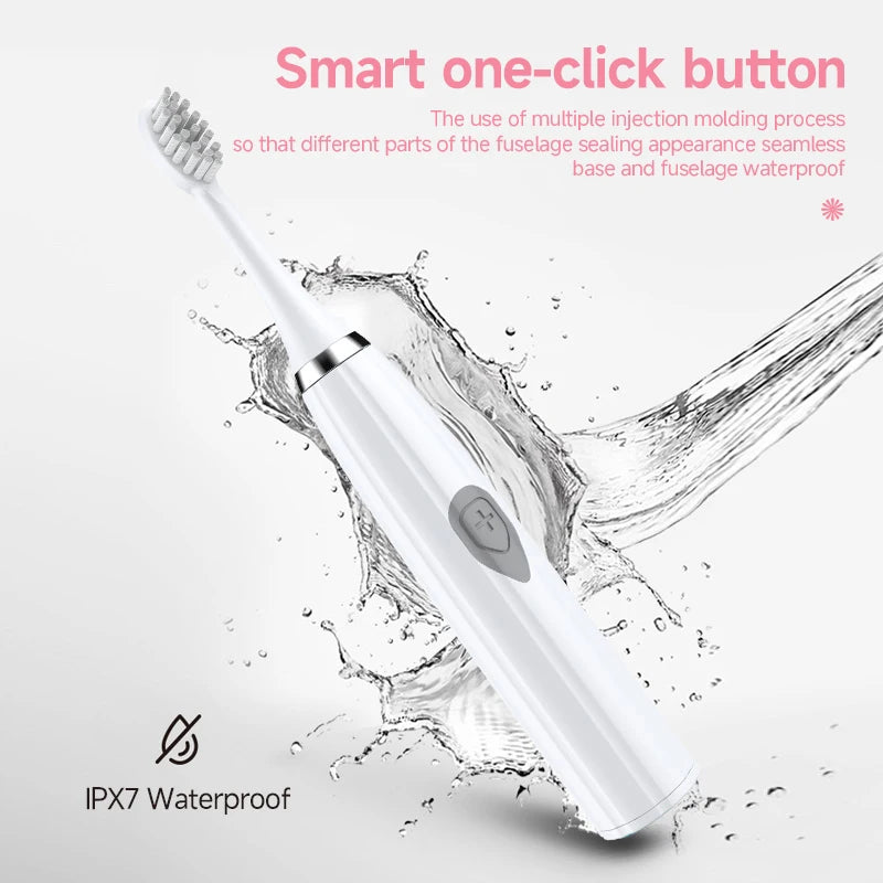 Electric Toothbrush Portable Battery Endurance IPX6 Waterproof Effective Oral Care
