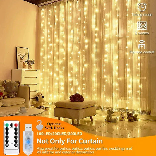 remote control LED Curtain Lights decor