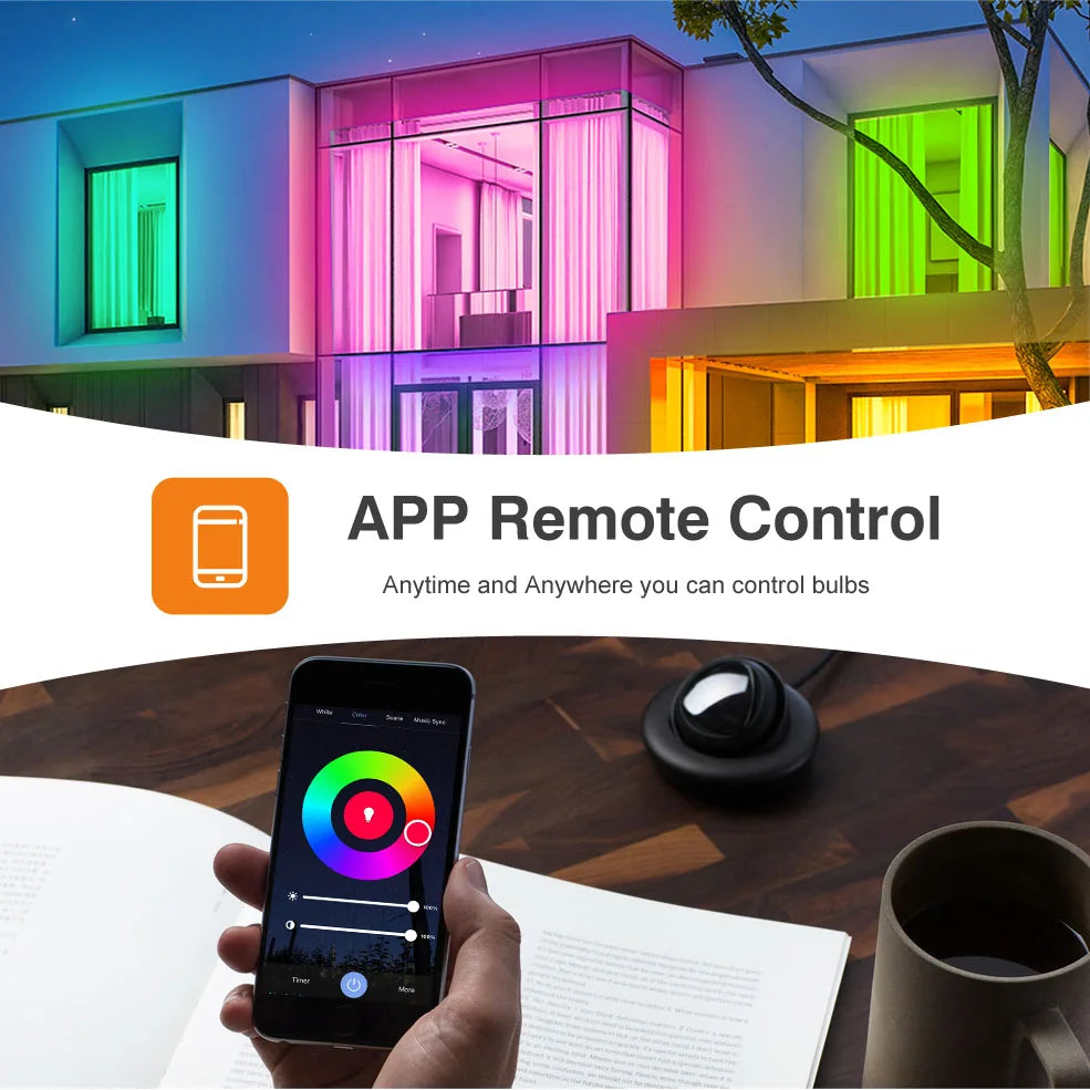Wifi/Bluetooth Smart Bulb Alexa Led Lamp E27 RGB Smart Light Bulbs 110V 220V Smart Lamps For Google Assisatnt Smart Life