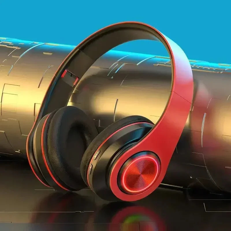 New Wireless Bluetooth Headphones with RGB Colorful Lights Headset