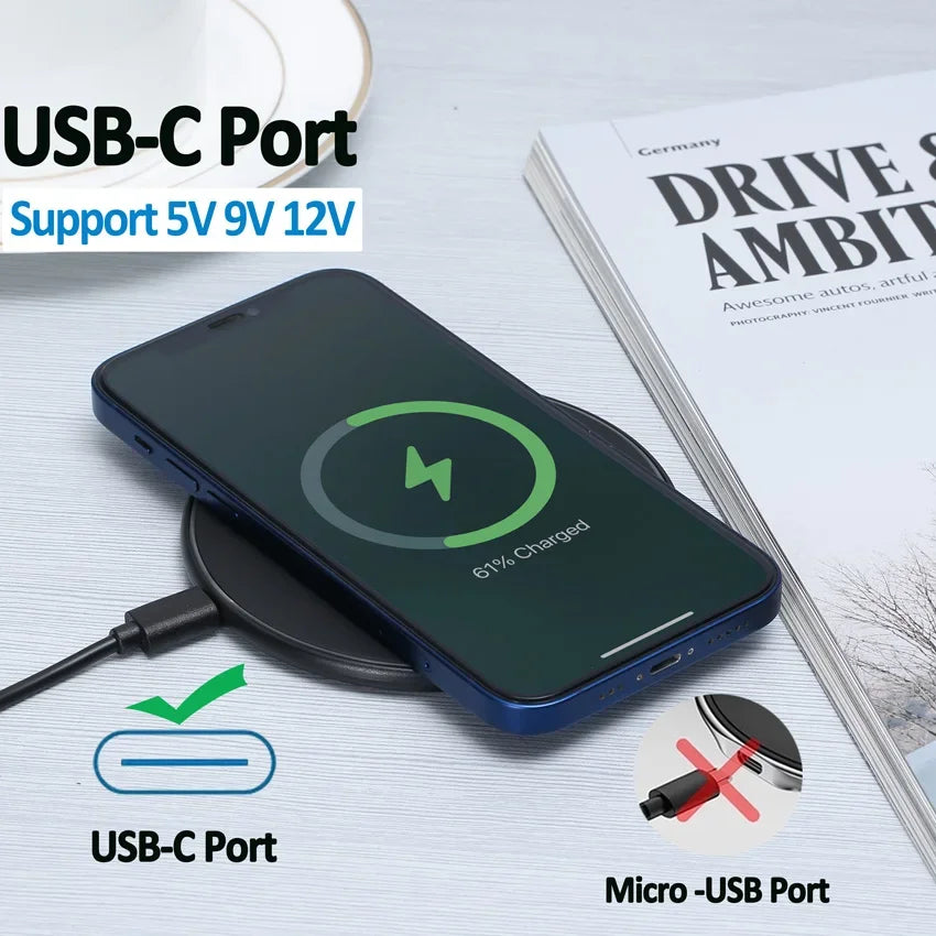 Wireless Fast Charging Pad for smartphones