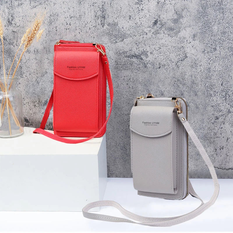 Womens Small One Shoulder Crossbody Zipper Bag Fashion Casual Travelling Simplicity Multi Functional Long Handheld Wallet
