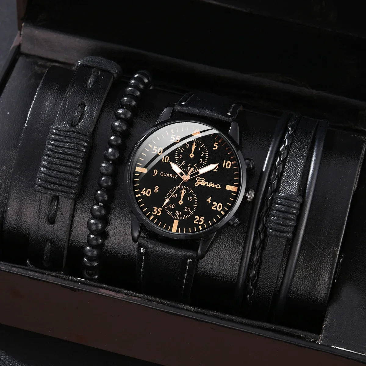 luxury Men's Watches Set Man Business Quartz Wristwatch
