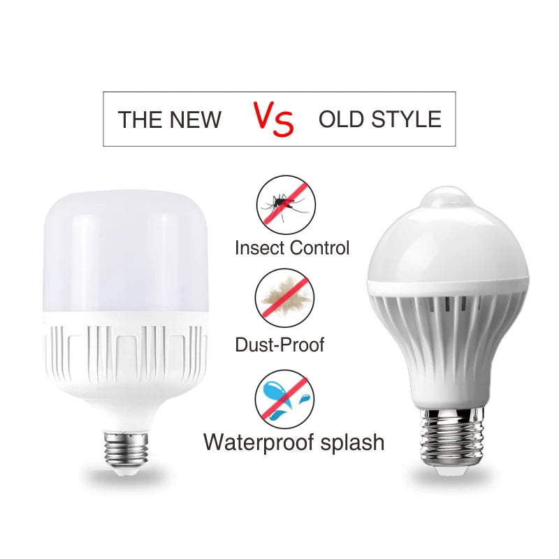 Sound Sensor LED Bulb Voice Light Control Lamp E27 AC220V Cold White 6500K
