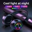 New Wireless Bluetooth Headphones with RGB Colorful Lights Headset