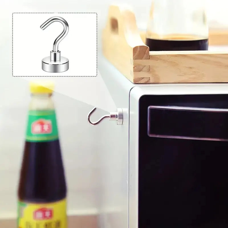 10Pcs Strong Magnetic Hooks for multipurpose storage