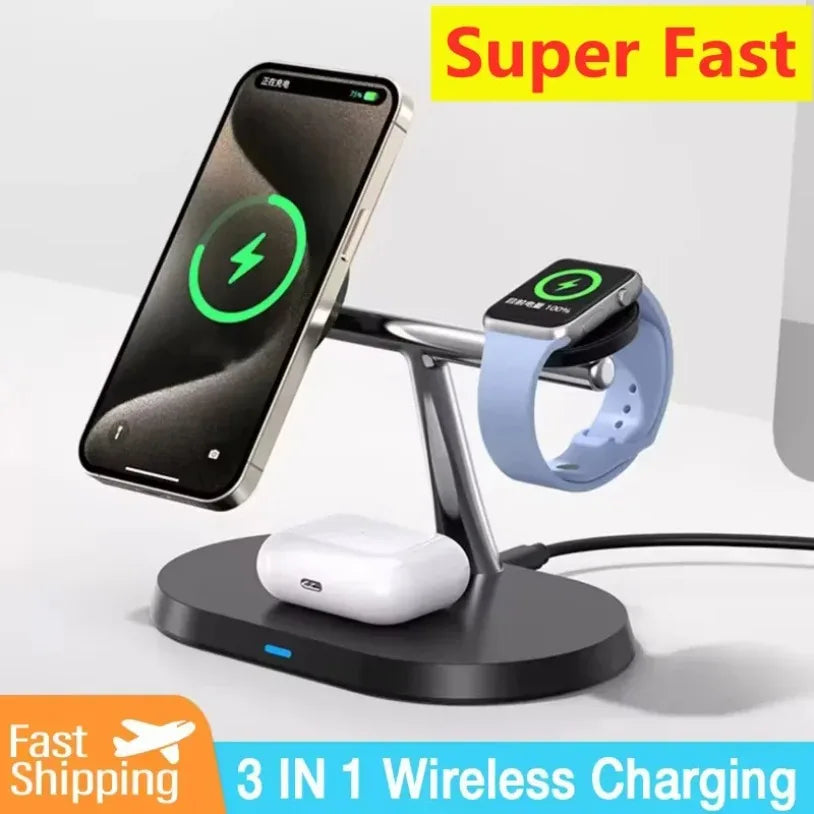 3 In 1 Magnetic Wireless Fast Charging Station