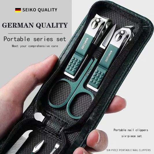 Nail Scissors Set High End Mens And Womens Special Nail Clippers Manicure Beauty Tools 6 Piece Portable