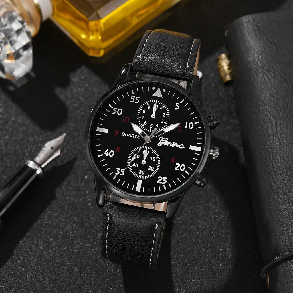luxury Men's Watches Set Man Business Quartz Wristwatch