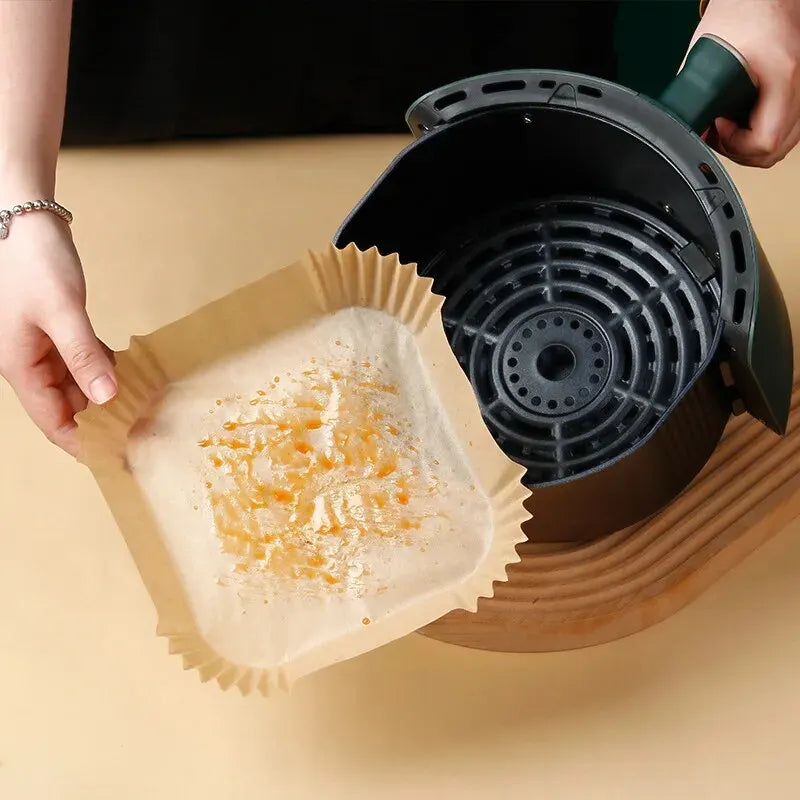 50pcs/set Air Fryer Disposable Baking Paper For Air Fryer