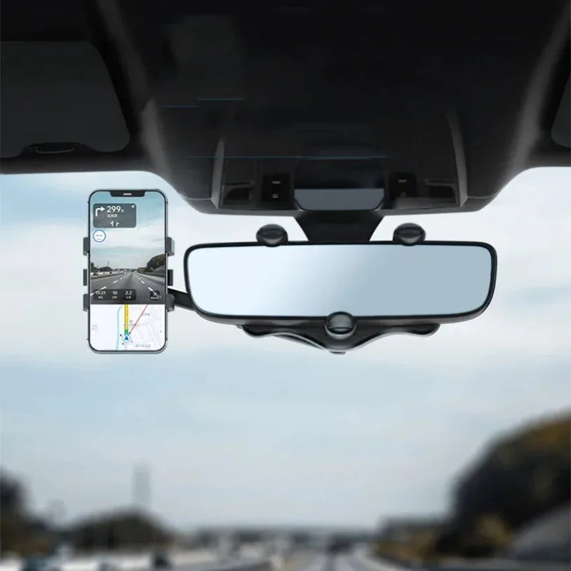 360 Rotation Car Rearview Mirror Phone Holder Mount