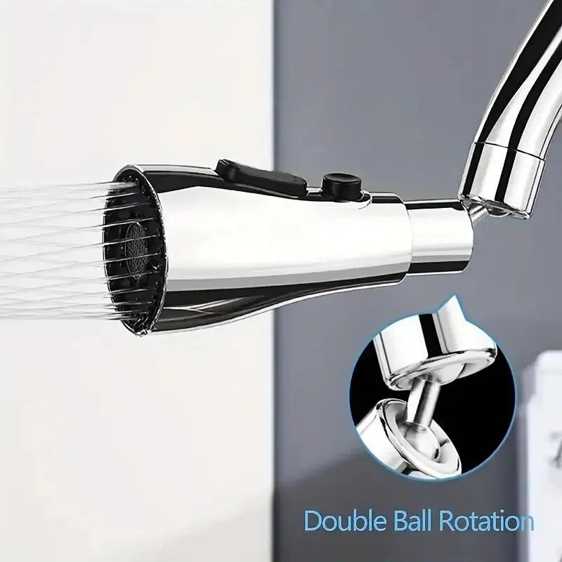 1pc Home Extended Shower Spray Filter with three modes