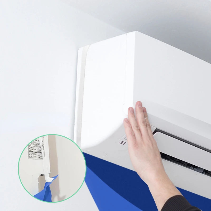 Air Coditioning Cleaning Cover Bag with Water Pipe Home Split Hanging Air Conditioner Tools