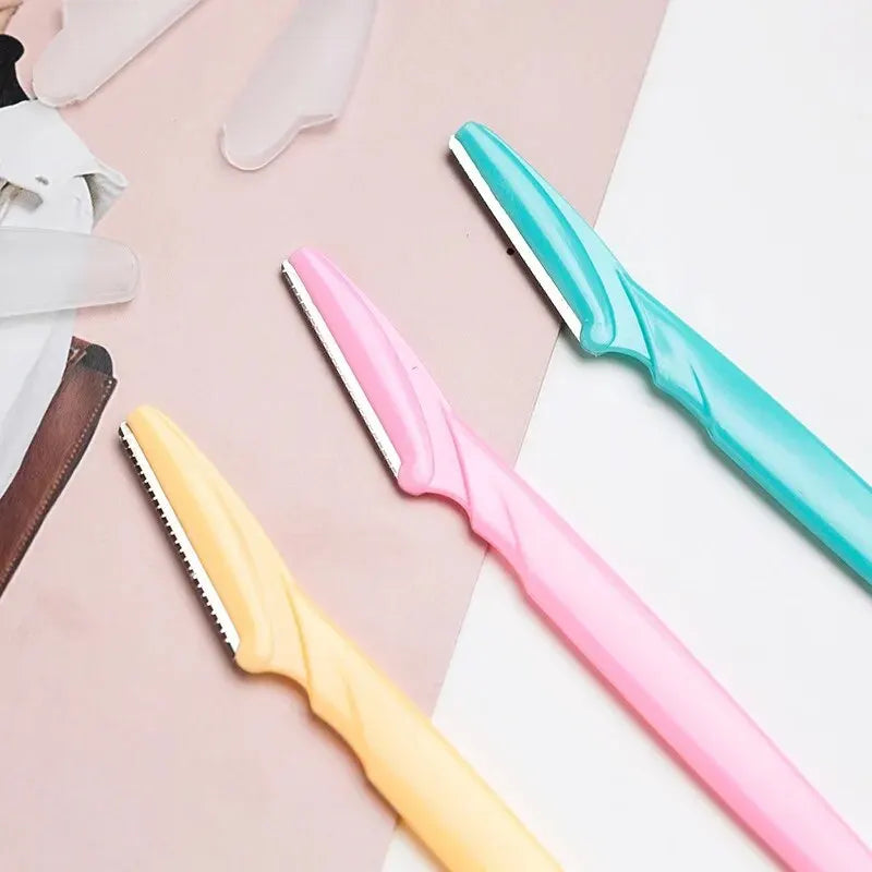 3pcs Eyebrow Razors Multipurpose ExfoliatingTool Face Razor And Eyebrow Shaper For Women Man With Precision Cover
