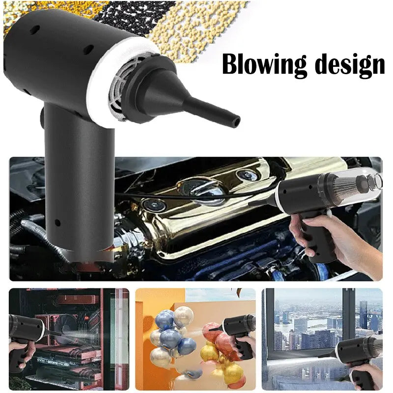 portable Wireless Car Vacuum Cleaner USB Charging 1200mAh