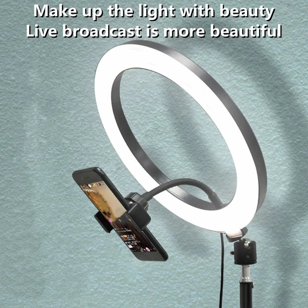 10inch Selfie Ring Light, Led Ring Lamp Ringlight for photography Video Recording Live Broadcast Selfie Led Lamp