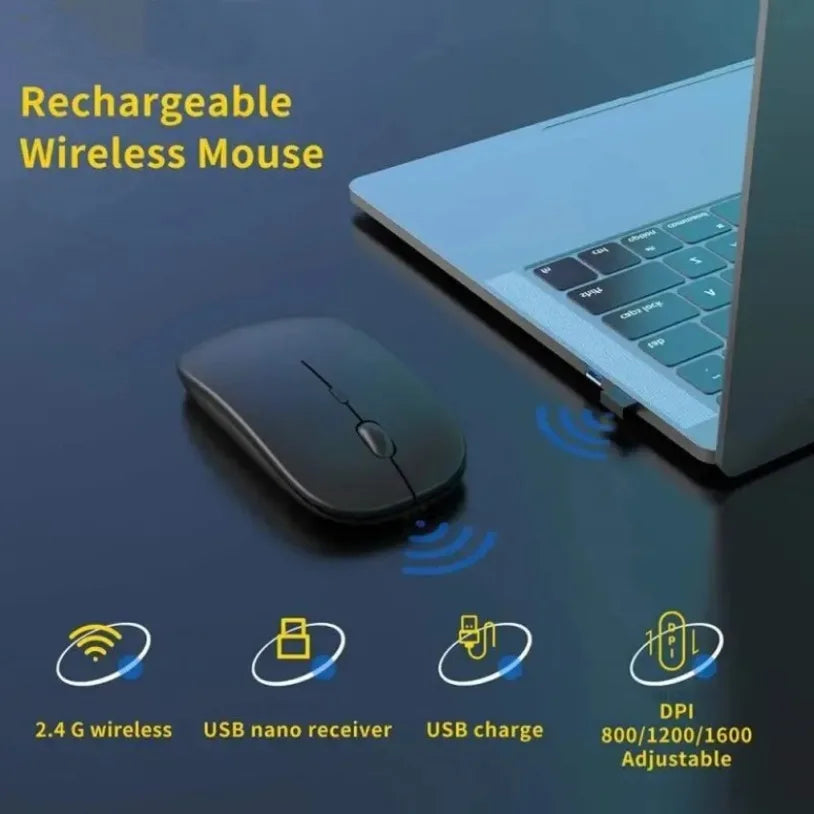 Rechargeable Wireless Gaming Mouse Portable