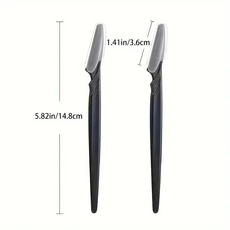 3pcs Eyebrow Razors Multipurpose ExfoliatingTool Face Razor And Eyebrow Shaper For Women Man With Precision Cover