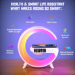 Multifunction Wireless Charger Stand Pad RGB Light Alarm Clock Speaker