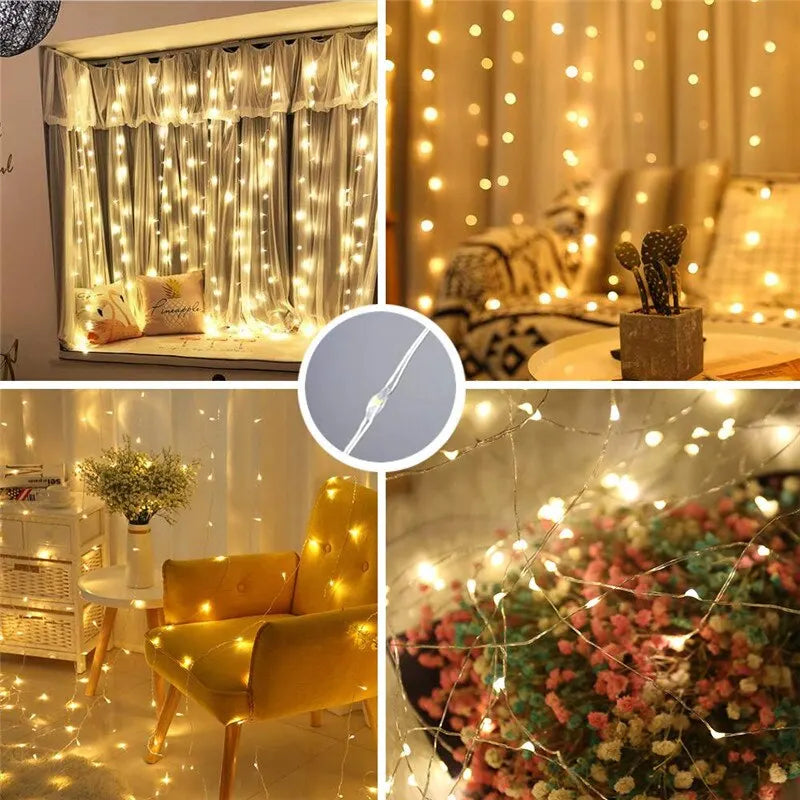 remote control LED Curtain Lights decor